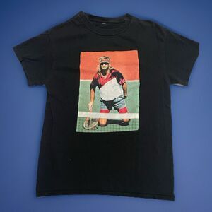 Andre Agassi Tennis Pro Black SMALL T-shirt Las Vegas Nevada U.S. Open